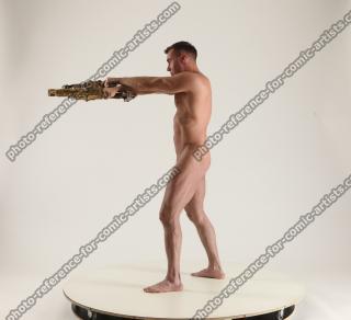 MICHAEL NAKED SOLDIER WITH GUN 2